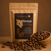 Sachet de café Mont Kenya avec des grains de café